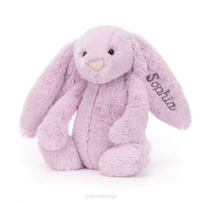 Jellycat personlig bashful bunny medium lilla leketøy 8RNH92