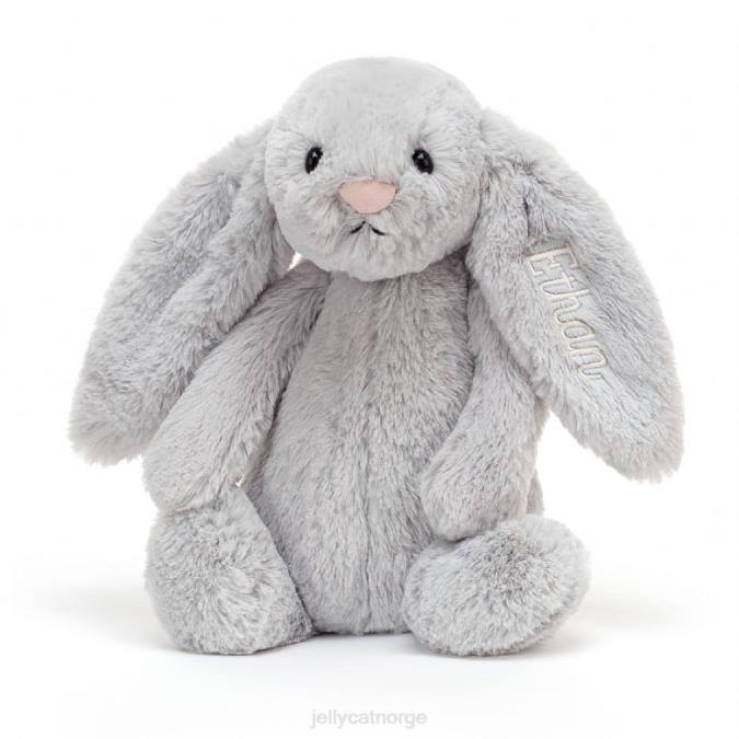 Jellycat personlig bashful bunny medium sølv leketøy 8RNH273