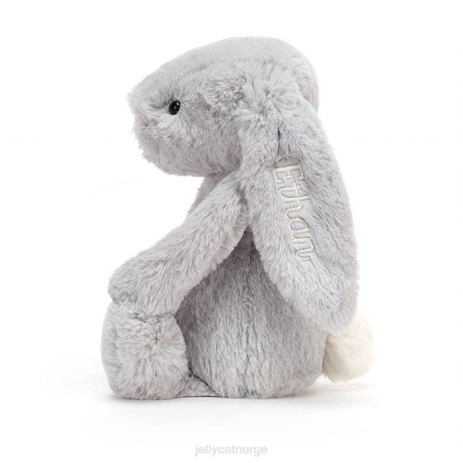 Jellycat personlig bashful bunny medium sølv leketøy 8RNH273