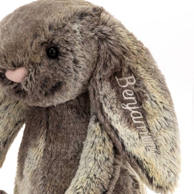 Jellycat personlig bashful cottontail bunny mellomgrå leketøy 8RNH478