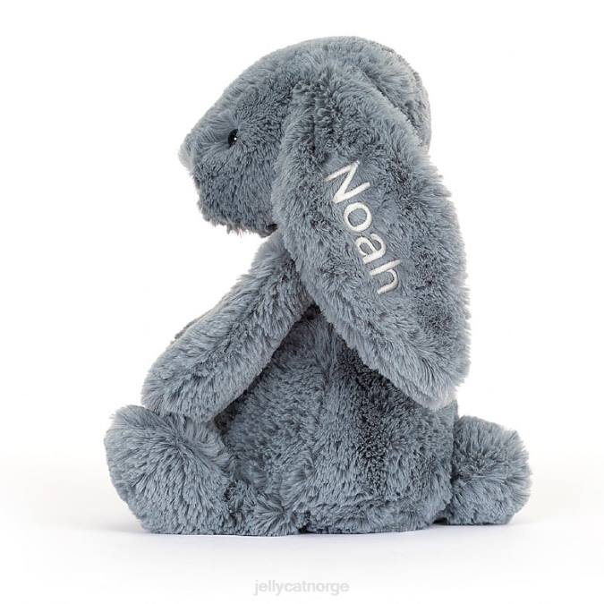 Jellycat personlig bashful dusky bunny mellomblå leketøy 8RNH91