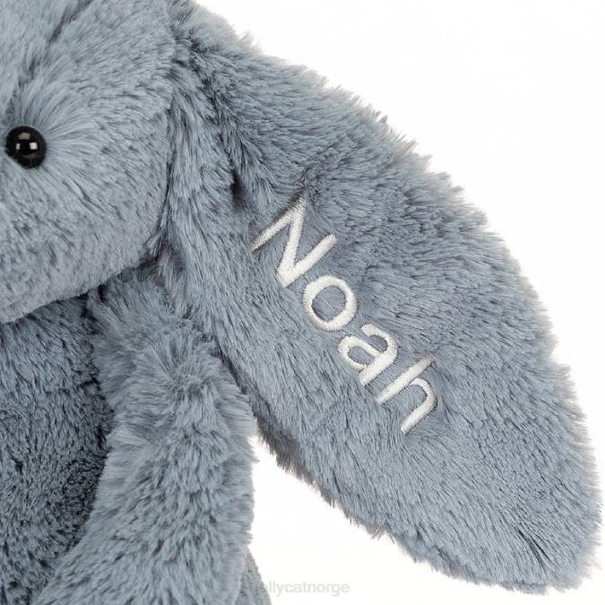 Jellycat personlig bashful dusky bunny mellomblå leketøy 8RNH91