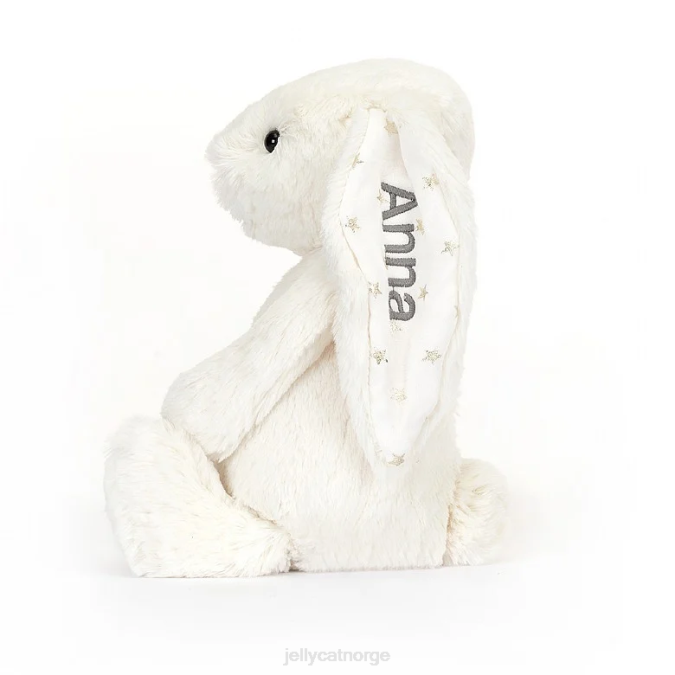 Jellycat personlig bashful twinkle bunny medium krem leketøy 8RNH203