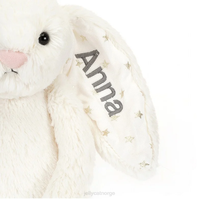 Jellycat personlig bashful twinkle bunny medium krem leketøy 8RNH203