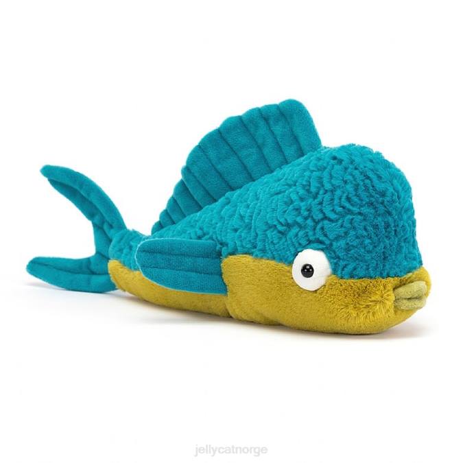 Jellycat delano dorado fisk flerfarget leketøy 8RNH386