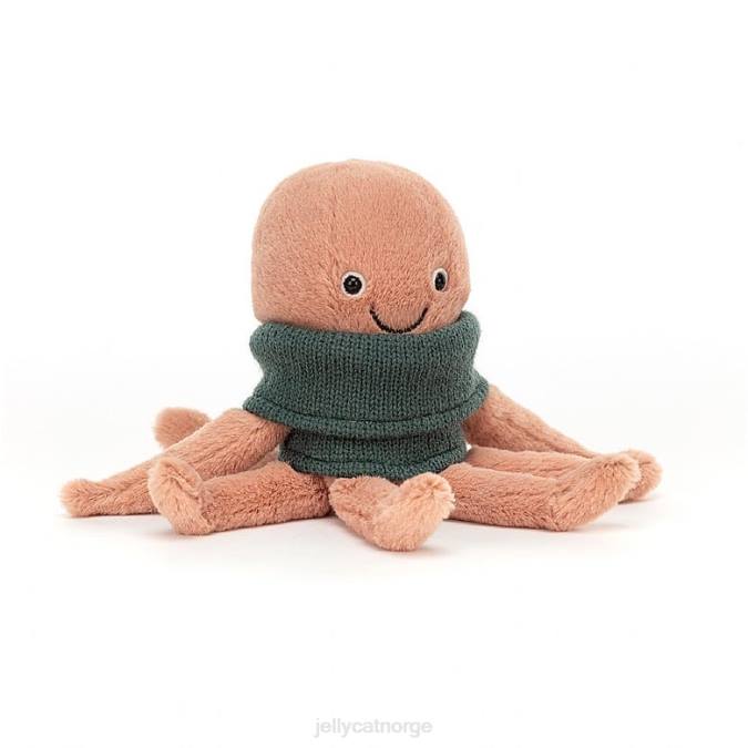 Jellycat koselig mannskap blekksprut aprikos leketøy 8RNH231