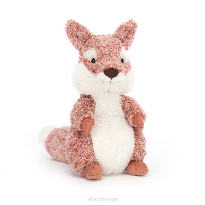 Jellycat ambrosie fox brun og hvit leketøy 8RNH408