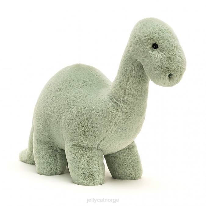 Jellycat fossilt brontosaurus blekgrønn leketøy 8RNH486