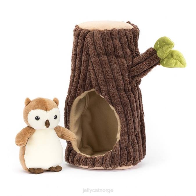 Jellycat skogfauna ugle brun og hvit leketøy 8RNH255