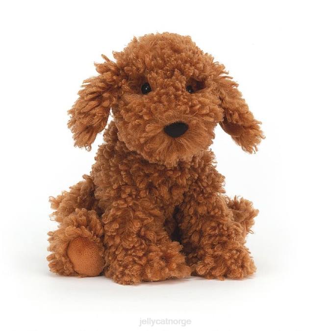 Jellycat cooper doodle dog tan leketøy 8RNH53