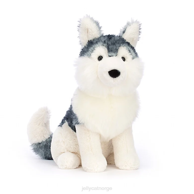 Jellycat jackson husky grå og hvit leketøy 8RNH632