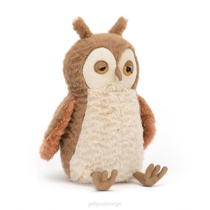 Jellycat oakley owl brun og hvit leketøy 8RNH372
